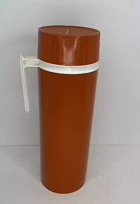 Vtg 12  Thermos Orange 7402 Complete Filler 74F Stopper 763 Cup 72A63 Quart Size • $14.99