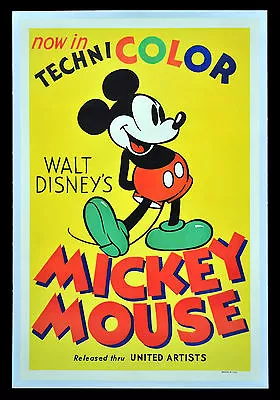 063 Vintage Movie Art Poster  Mickey Mouse   • £6.99