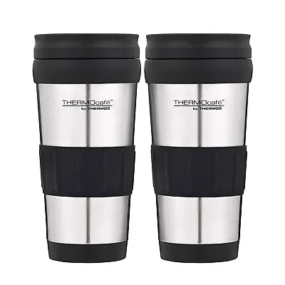 Thermos Genuine Stainless Steel 2pc Vacuum Insulated Tumbler Mug 420ml Flask Cup • $37