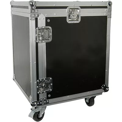 19  12U Equipment Rack With Wheels Patch Panel Mount Case PA DJ Mixer Amp Audio • £479.99