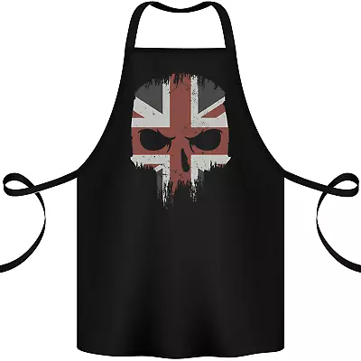 Union Jack Skull British Gym Biker Flag Cotton Apron 100% Organic • £12.99