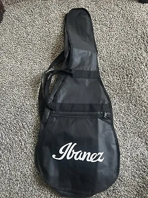 Ibanez Logo Guitar Gig Bag Black Single Outer Pocket Backpack Straps Youth 35” • $34.99