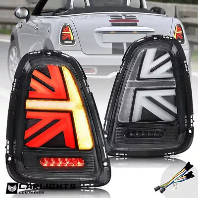 CLEAR LED Tail Lights For 2007-2013 BMW Mini R56 R57 R58 R59 Cooper S Union Jack • $139.99