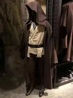 2XL/3XL Star Wars Galaxy’s Edge OBI WAN Tan Tunic/Robe/Belt Cosplay Jedi Costume • $450