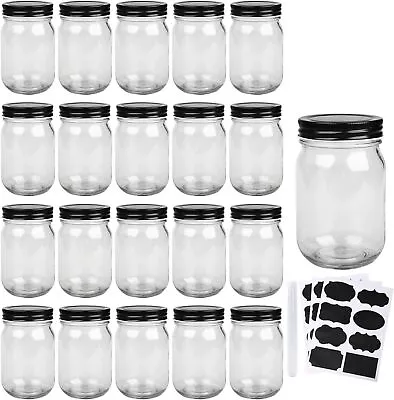 Mason Jars 12 OZ Canning Jars Jelly Jars With Regular Lids Ideal For Jam Hone • $39.99