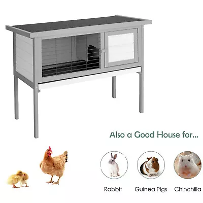 36 In Elevated Rabbit Hutch Cage Great For Small Animal Poultry House Chicken • $69.98
