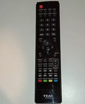 TEAC TV Remote Control 01180203 • $17.90