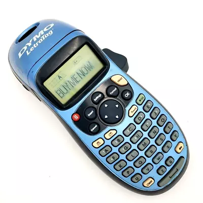 DYMO LETRATAG 100H Plus HANDHELD LABEL MAKER Blue - 21455 - TESTED! • $14.88