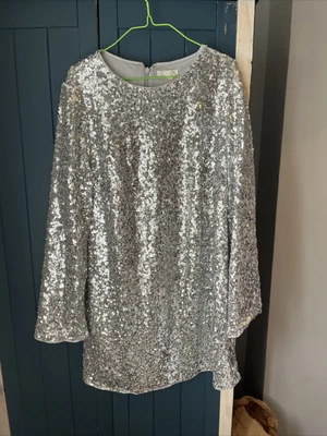 £4.50 • Buy Silver Sequin Mini Dress - BNWT - Size L