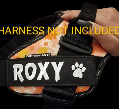 £5.50 • Buy 1 Personalised EMBROIDERED NAME LABEL Patch/tag For Julius K9 Dog Harness SMALL