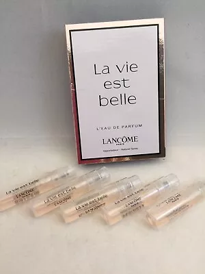 14 Lancome La Vie Est Belle  Spray Vials .04 Oz EDP  W/ Cards     NEW X14 • $20.80