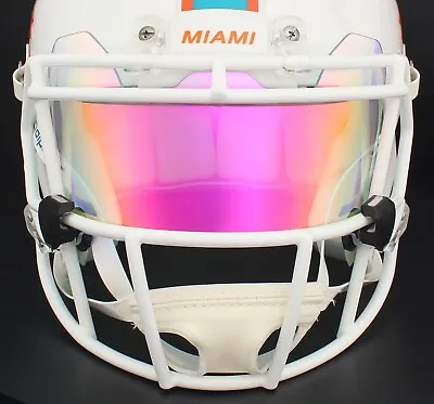 MIAMI DOLPHINS NFL Football Helmet Visor REVO PRISMATIC Color-Shift • $39.99
