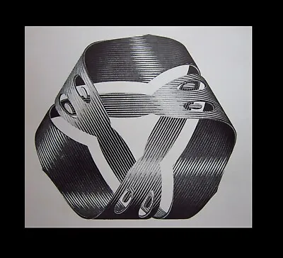 MC ESCHER Moebius Strip I Graphic Art Optical Illusions Print Lithograph • $29.90