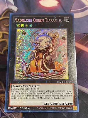 Yugioh Madolche Queen Tiaramisu BLMR-EN076 Secret 1st Ed ! In Hand • $1.30