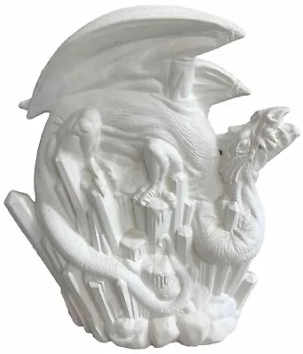 CRYSTAL DRAGON Ceramic Bisque Piece(10-1/4”x8”)Mythical •Wing•READY 4 U 2 PAINT• • $24.95