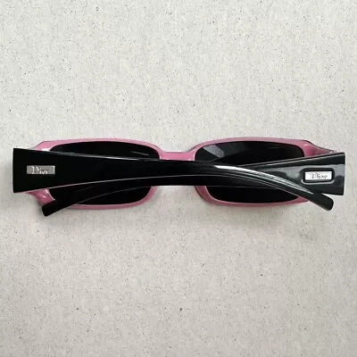 Vintage Dior Monday Skinny Rectangular  Sunglasses  Black Pink • $225