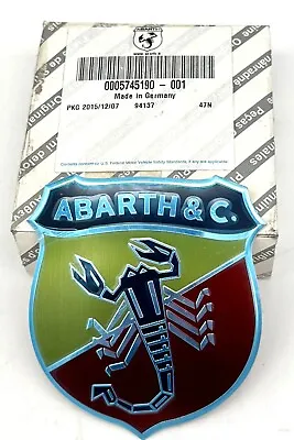 Abarth 500 50th Anniversary Front Bonnet Badge 5745190 Genuine & New • $315