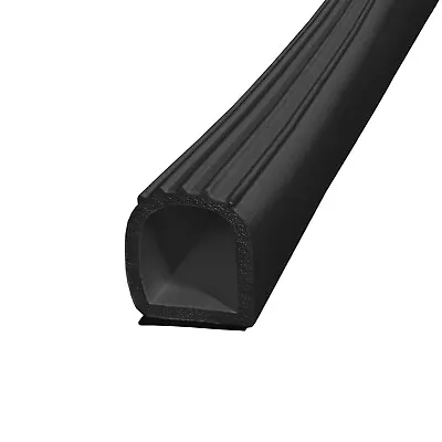 D-Seal Black EPDM  Heavy Duty Adhesive RV Slide Out 7/8 W X 1 H - By The Foot • $0.99
