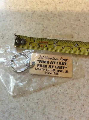 Vtg. Let Freedom Ring! Free At Last Martin Luther King Jr.1929-1968 Keychain New • $8