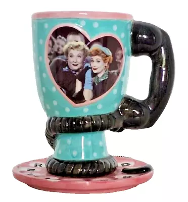 Preowned Vandor I Love Lucy Ethel Telephone Cup Saucer Friends READ DESCRIPTION • $10.99