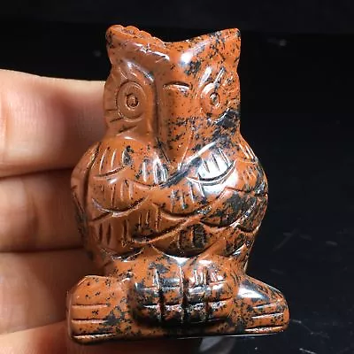 2  Natural Quartz Owl Skull Hand Carved Crystal Skull Reiki Healing 1PC • $8.45