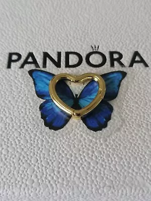 Pandora Link Me Gold Heart Connecter Charm • £9.50