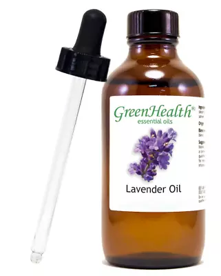 4 Fl Oz - Lavender Essential Oil Amber Glass Bottle/Glass Dropper - GreenHealth • $14.99