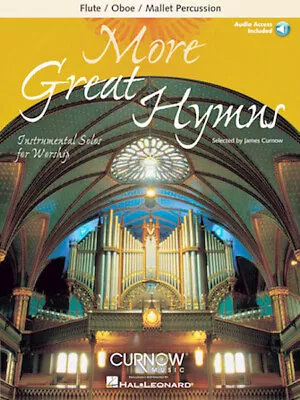 More Great Hymns For Flute/Oboe Solo Christian Sheet Music Play-Along Book Audio • $14.99