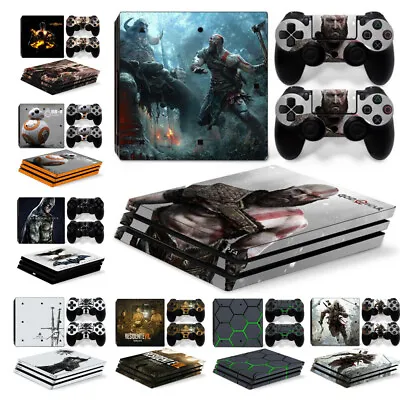 $20.86 • Buy Skin Cover Decal For Sony Playstation PS4 Pro Console +2 Controller Sticker