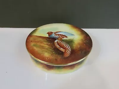 Coalport Hand Painted  Lidded Pot Or Trinket Dish By Carole Gidman.  285 Of 500 • £8