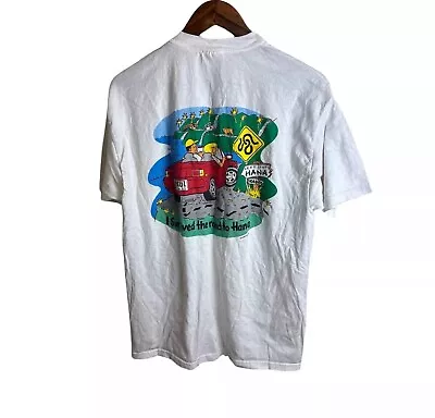 VTG 90’s I Survived The Road To Hana  Maui Hawaii Graphic T-Shirt Size Large • $24.99