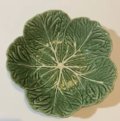 Bordallo Pinheiro Green Cabbage Large 11 1/4  X 3   Serving Bowl Portugal • $39.99