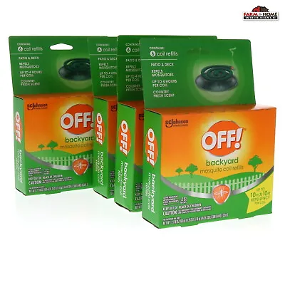 24ct OFF Mosquito Coil Refills Repellent ~ New • $32.95