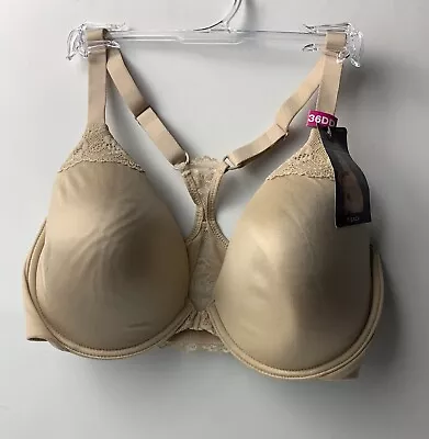 NWT Women's Maidenform Self Expressions T Back Bra Size 36DD Beige #21W • $14.99