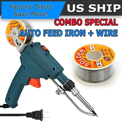 Electric Auto Soldering Iron Gun Kit Hand-Held Tweezers Wire Welding Tool 60W • $12.95
