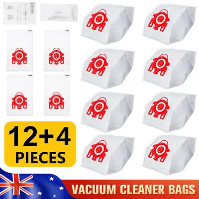 12 Vacuum Cleaner Bags For Miele FJM  Compact C1 C2 S4 S6 S291 S381 S571 • $16.85