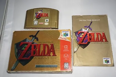 Legend Of Zelda Ocarina Collector’s Gold (Nintendo 64 N64) Complete In Box CIB • $248.99