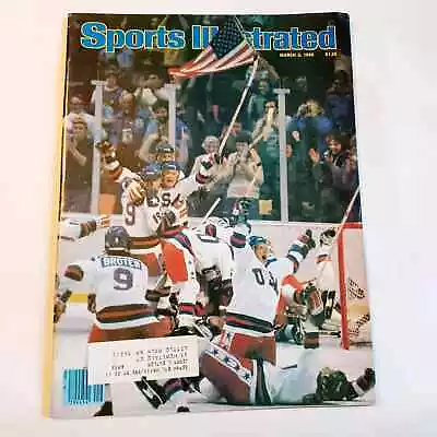 March 3 1980 USA Olympic Hockey Team Gold Medal Sports Sports Illustrated • $33