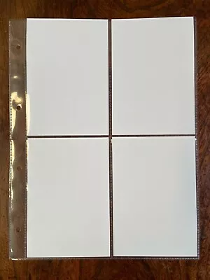 £12.45 • Buy 10 X Polypropylene Guardian Postcard Album Pages / Sleeves + White Inserts