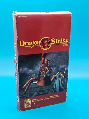 VHS Video Cassette Dragon Strike Pre Cert Dungeons & Dragons • $10.09