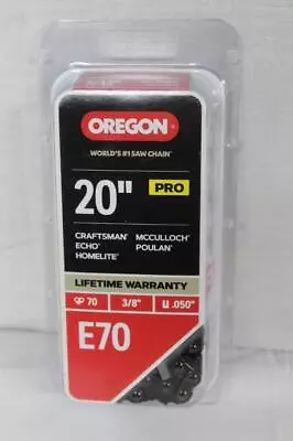 Oregon E70 Chainsaw Chain For 20  Bar Fits Echo McCulloch Homelite Makita + • $19.95