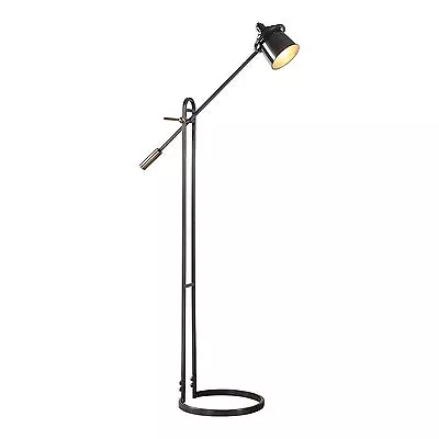 Retro Industrial Bronze Metal Arm Floor Lamp | Adjustable Reading • $468.60