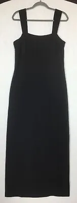 Vintage Caroline Charles Size 14 (12) Black Maxi Dress Evening Cruise Occasion • £44.99