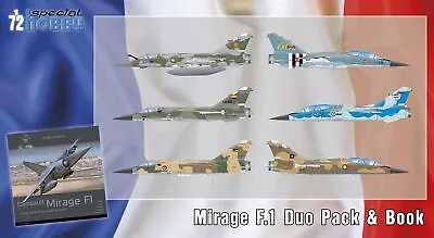 Special Hobby Models 1/72 DASSAULT MIRAGE F.1 DUO PACK WITH BOOK 2 KITS! • $79.99