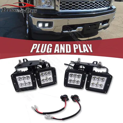 For 14-15 Chevy Silverado 1500 Bumper Dual 24W Fog LED Light Pod Plug N Play Kit • $64.99