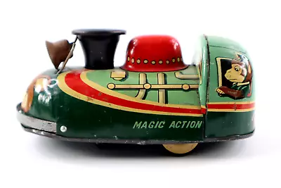 Modern Toys Magic Action Friction Powered Tin Litho Train Engine With Bell • $12.99