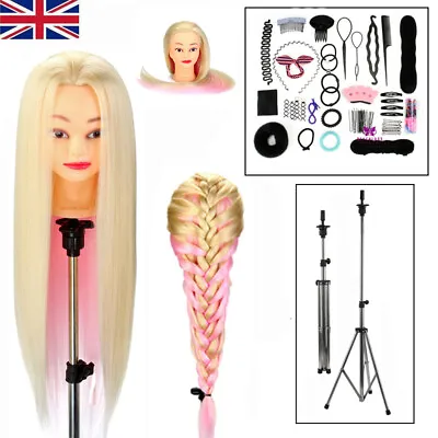 £19.99 • Buy 26-28  Hair Styling Hairdressing Practise Training Mannequin Styling Head Doll
