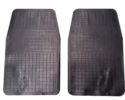 Front Waterproof Rubber Car Mats 2 Piece For Hyundai Accent I10 I20 I30 I40 • £7.95