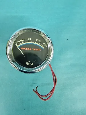 Vintage Blue Line Sun Water Temperature Gauge & Cup Temp Gasser Day 2 Ford Chevy • $175