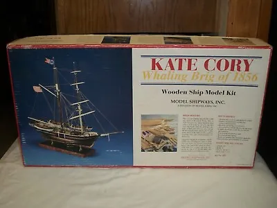 Model Shipways 3/16 =1 Ft. Scale Kate Cory Whaling Brig Of 1856 • $160